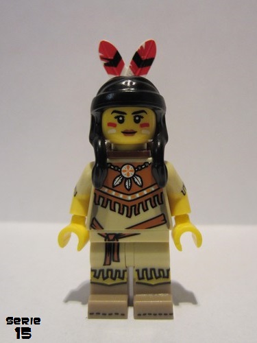 lego 2016 mini figurine col232 Tribal Woman