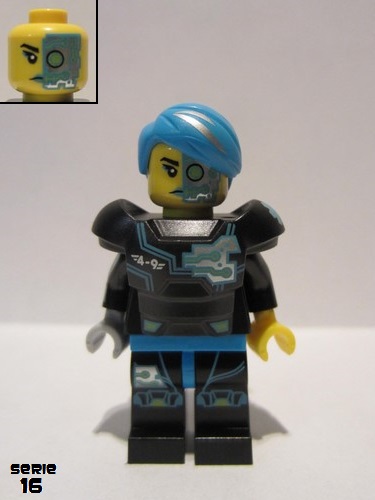 lego 2016 mini figurine col246 Cyborg . .