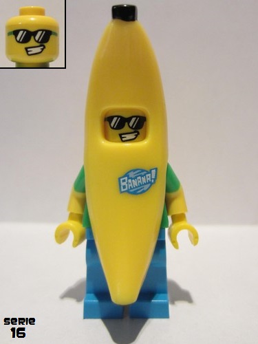 lego 2016 mini figurine col258 Banana Man . .