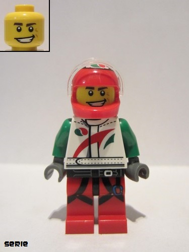 lego 2016 mini figurine col270 Race Car Driver