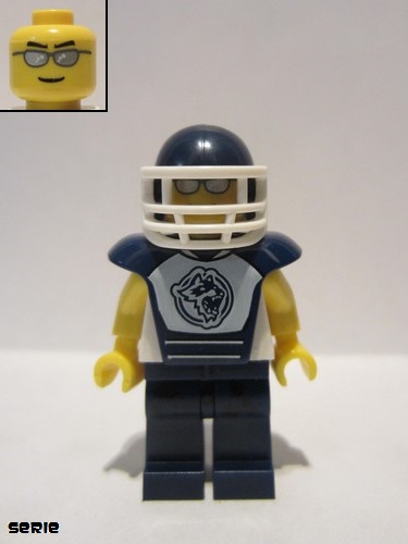 lego 2016 mini figurine col272 Football / Hockey Player  