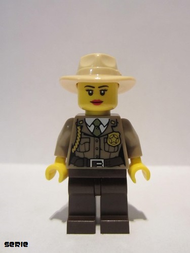 lego 2016 mini figurine col274 Swamp Police Detective Female 