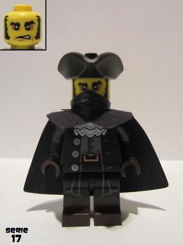 lego 2017 mini figurine col301 Secret Character (Highwayman)  