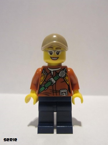 lego 2017 mini figurine col308 City Jungle Explorer Female