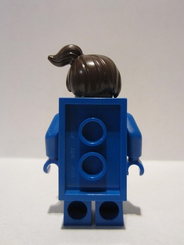 lego 2018 mini figurine col314 Blue Brick Girl . .