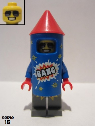 lego 2018 mini figurine col316 Fireworks Guy  