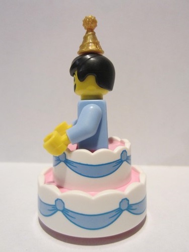 lego 2018 mini figurine col321 Birthday Cake Guy . .