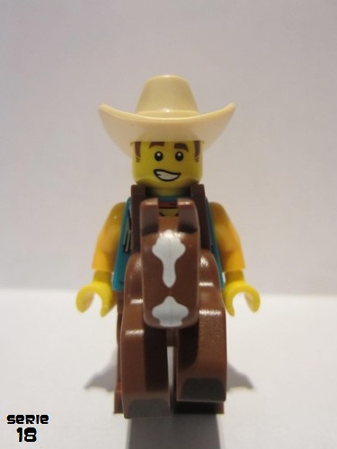 lego 2018 mini figurine col326 Cowboy Suit Guy