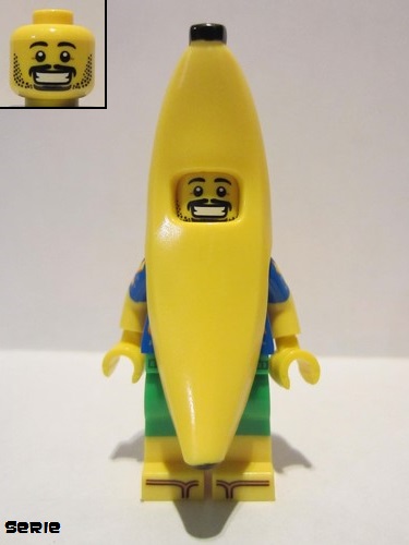 lego 2018 mini figurine col330 Party Banana Minifigure . .