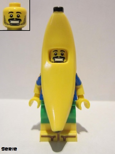 lego 2018 mini figurine col330 Party Banana Minifigure