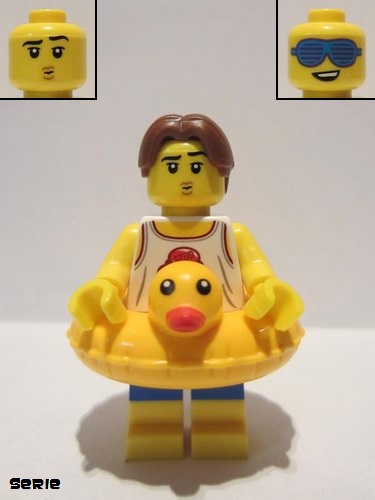 lego 2018 mini figurine col338 Beach Party Dude  