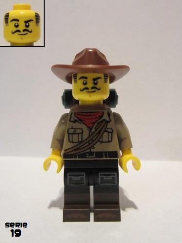 lego 2019 mini figurine col348 Jungle Explorer  