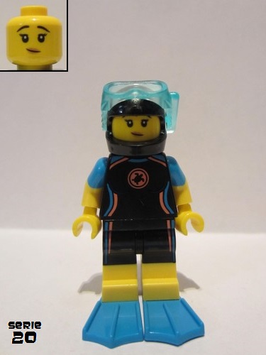 lego 2020 mini figurine col369 Sea Rescuer  