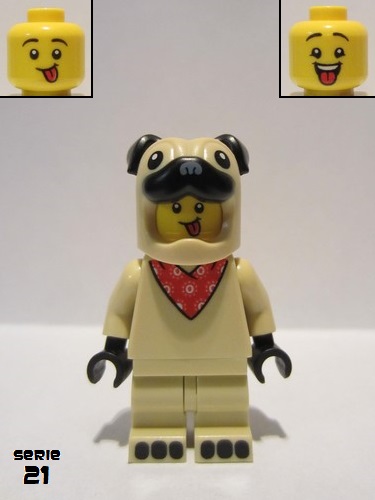 lego 2021 mini figurine col378 Pug Costume Guy  