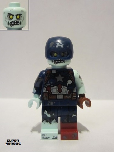 lego 2021 mini figurine colmar09 Zombie Captain America