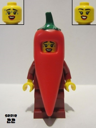 lego 2022 mini figurine col387 Chilli Costume Fan  