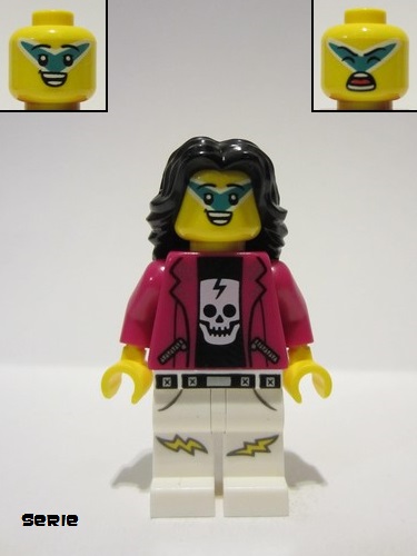 lego 2022 mini figurine col410 Rock Singer  