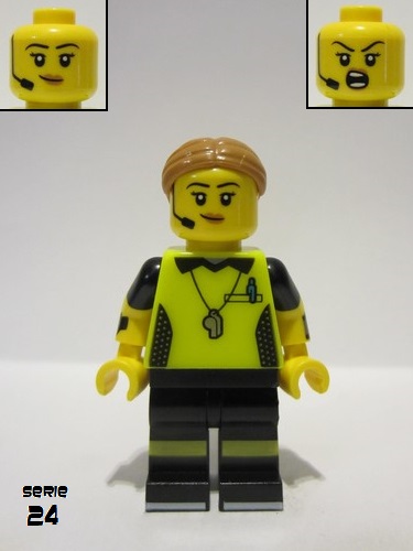 lego 2023 mini figurine col411 Football Referee  