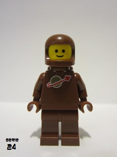 lego 2023 mini figurine col413 Brown Astronaut  
