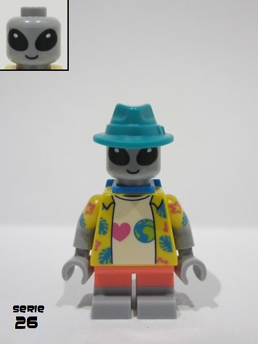 lego 2024 mini figurine col438 Alien Tourist  