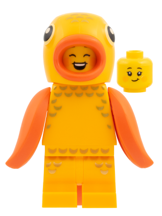 lego 2026 mini figurine col463 Goldfish Costume Fan