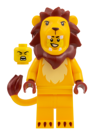 lego 2026 mini figurine col471 Lion Costume Fan