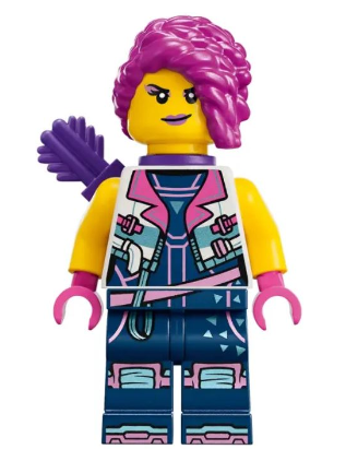 lego 2025 mini figurine drm083 Zoey Dark Purple Arrow Quiver 