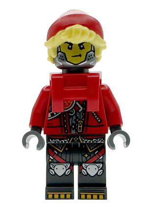 lego 2026 mini figurine drm108 Cooper Robot with Red Cap and Neck Bracket 