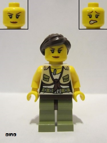 lego 2012 mini figurine dino007 Hero Female 