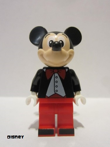 lego 2021 mini figurine dis057 Mickey Mouse Tuxedo Jacket, Red Bow Tie 