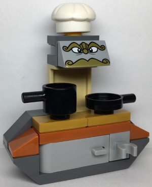 lego 2021 mini figurine dp131 Chef Bouche