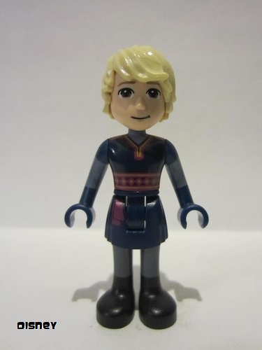 lego 2021 mini figurine dp137 Kristoff Dark Blue Tunic, Black Boots and Sand Blue Sleeves 