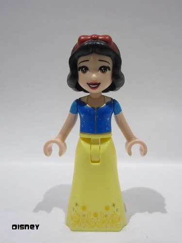 lego 2022 mini figurine dp166 Snow White Bodice with Seam, Skirt with Bright Light Orange Vine and Leaves 