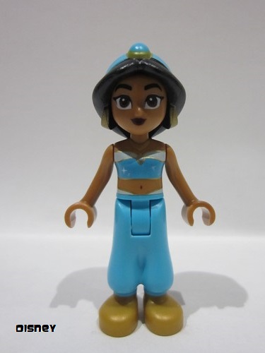 lego 2023 mini figurine dp170 Jasmine Pearl Gold Shoes, Sparkles on Top, Belly Button 