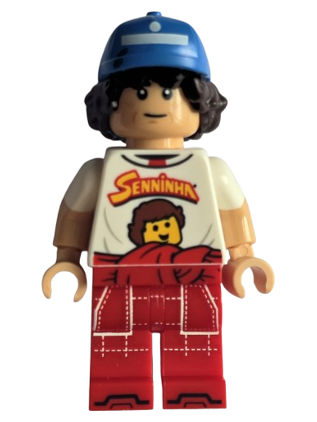 lego 2026 mini figurine edi017 Ayrton Senna Blue Cap 