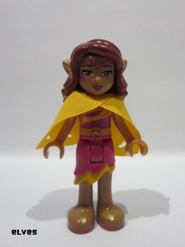 lego 2015 mini figurine elf007 Azari Firedancer Magenta with Cape 