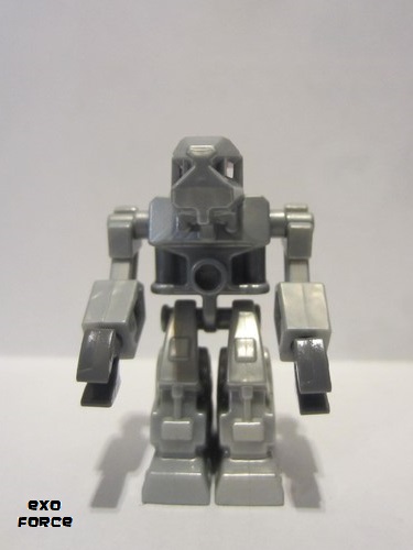 lego 2007 mini figurine exf015 Devastator Pearl Light Gray Torso, Red Eyes 