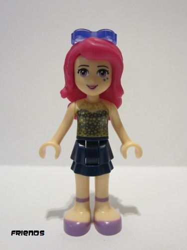 lego 2015 mini figurine frnd118 Livi Dark Blue Layered Skirt, Gold Sequined Halter Top, Sunglasses 