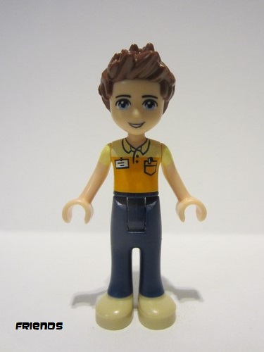 lego 2016 mini figurine frnd138 Daniel Dark Blue Trousers, Orange and Bright Light Yellow Polo Shirt 