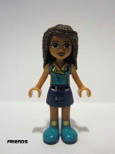 lego 2018 mini figurine frnd242 Andrea Dark Blue Skirt, Dark Turquoise Top 