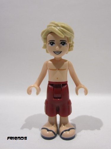 lego 2018 mini figurine frnd265 Mason Dark Red Shorts, Shirtless 