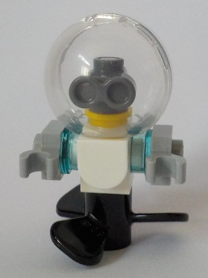 lego 2019 mini figurine frnd0311 Zobo the Robot Diving Helmet, Propeller 