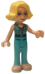 lego 2020 mini figurine frnd372 Alicia Dark Azure Top, Medium Azure Trousers 