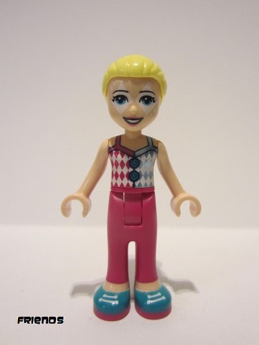 lego 2021 mini figurine frnd472 Stephanie White Diamonds Face Paint 