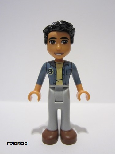 lego 2023 mini figurine frnd595 Dr. Marlon Sand Blue Unbuttoned Shirt, Light Bluish Gray Trousers, Reddish Brown Shoes 