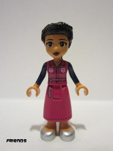 lego 2023 mini figurine frnd610 Hale Magenta Jacket and Skirt, Silver Shoes 