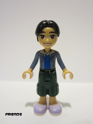 lego 2023 mini figurine frnd611 Niko Sand Blue Jacket, Blue Shirt, Dark Green Trousers, Lavender Shoes 