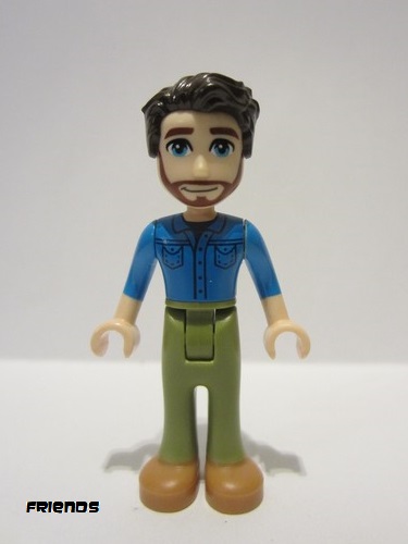 lego 2023 mini figurine frnd619 Jonathan Dark Azure Shirt, Olive Green Trousers, Medium Nougat Shoes 