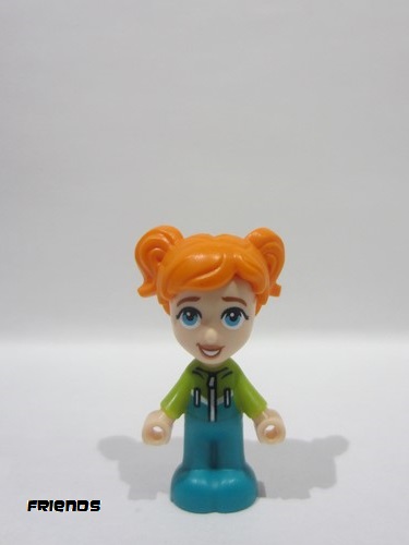 lego 2023 mini figurine frnd666 Ella Micro Doll, Dark Turquoise and Lime Ski Suit 