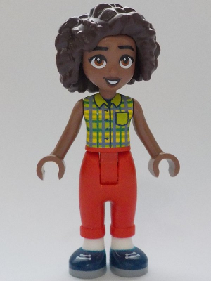 lego 2024 mini figurine frnd670 Aliya Lime Top, Red Trousers, Dark Blue Shoes 